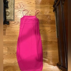 Zara dress, size small, hot pink maxi.